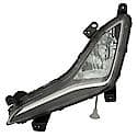 New CAPA Certified Standard Replacement Driver Side Fog Light Assembly, Sedan Models