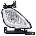 New CAPA Certified Standard Replacement Passenger Side Fog Light Assembly, USA Built Sedan Models