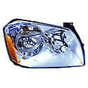 New Economy Replacement Driver Side Headlight Assembly, With Chrome Bezel