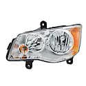 New Economy Replacement Driver Side Halogen Headlight Assembly, No Smart Beam Dim