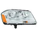 New Economy Replacement Passenger Side Headlight Assembly, With Chrome Bezel