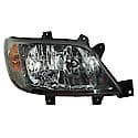 New OEM Replacement Passenger Side Headlight Lens And Housing, Without Fog Light