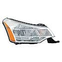 New CAPA Certified Premium Replacement Passenger Side Headlight Assembly, Bright Chrome Trim