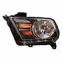 New Standard Replacement Driver Side Halogen Headlight Assembly, Gun Metal Gray Trim Strip