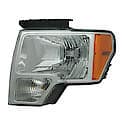 New CAPA Certified Premium Replacement Driver Side Headlight Assembly, With Chrome Trim