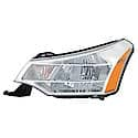 New CAPA Certified Premium Replacement Driver Side Headlight Assembly, Bright Chrome Trim