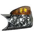 New Economy Replacement Driver Side Headlight Assembly, Without Paint To Match Applique