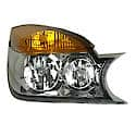 New Economy Replacement Passenger Side Headlight Assembly, Without Paint To Match Applique