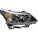 New OEM Replacement Passenger Side Halogen Headlight Assembly, 04-07 Sedan And 06-07 Wagon