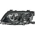 New OEM Replacement Driver Side HID Headlight Assembly, With Black Bezel