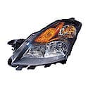 New CAPA Certified Premium Replacement Driver Side Halogen Headlight Assembly, With Dark Gray