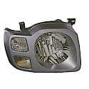 New Economy Replacement Driver Side Headlight Assembly, SE Models, Silver Gray Housing