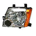 New Economy Replacement Driver Side Headlight Assembly, Chrome, Except S And X Models