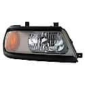 New Economy Replacement Passenger Side Headlight Assembly, With Flat Black Bezel