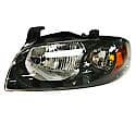 New Economy Replacement Driver Side Headlight Assembly, Se-R/Se-R Spec V, With Black Bezel