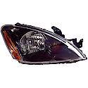 New Economy Replacement Passenger Side Headlight Assembly, Black Bezel, Ralliart Models