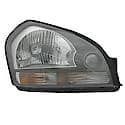 New Standard Replacement Passenger Side Headlight Assembly, Clear Reflector With Gray Bezel