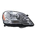 New OEM Replacement Passenger Side HID Type Headlight Assembly, Includes Ballast, With Chrome Bezel