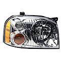 New CAPA Certified Standard Replacement Passenger Side Headlight Assembly, With Aluminum Bezel