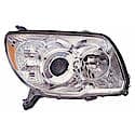 New CAPA Certified Standard Replacement Passenger Side Headlight Assembly, Clear Chrome