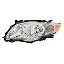 New Economy Replacement Driver Side Headlight Assembly, Chrome, USA Built Models