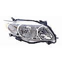 New CAPA Certified Premium Replacement Passenger Side Headlight Assembly, Chrome