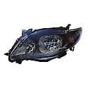 New Economy Replacement Driver Side Headlight Assembly, S/XRS Model, Black Housing, USA Built