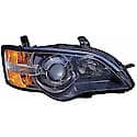 New CAPA Certified Standard Replacement Passenger Side Headlight Assembly, With Black Bezel