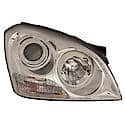 New CAPA Certified Standard Replacement Driver Side Headlight Assembly, With Chrome Insert