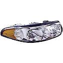 New Economy Replacement Passenger Side Headlight Assembly, W/ Marker Light, Smooth High Beam Surface