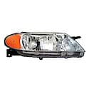 New Economy Replacement Passenger Side Headlight Assembly, With Aluminum Bezel, Sedan Models