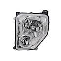 New CAPA Certified Standard Replacement Driver Side Headlight Assembly, Chrome Bezel