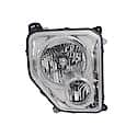 New CAPA Certified Standard Replacement Passenger Side Headlight Assembly, Chrome Bezel