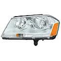 New Economy Replacement Driver Side Headlight Assembly, With Chrome Bezel, Fits All Models Except RT