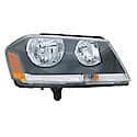 New Economy Replacement Passenger Side Headlight Assembly, With Black Bezel, RT Models