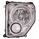 New CAPA Certified Standard Replacement Driver Side Headlight Assembly, Chrome Bezel