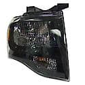 New CAPA Certified Premium Replacement Passenger Side Headlight Assembly, With Black Housing