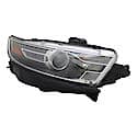 New Standard Replacement Passenger Side Halogen Projector Headlight Assembly, With Black Bezel