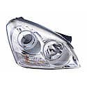 New CAPA Certified Standard Replacement Passenger Side Headlight Assembly, With Chrome Insert