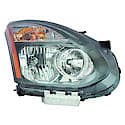 New CAPA Certified Standard Replacement Passenger Side Halogen Headlight Assembly, With Black Bezel