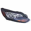 New CAPA Certified Standard Replacement Passenger Side Headlight Assembly, Black