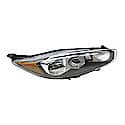 New CAPA Certified Standard Replacement Passenger Side Headlight Assembly, With Dark Trim