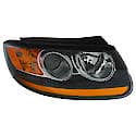 New CAPA Certified Standard Replacement Passenger Side Headlight Assembly, W/ 1 Signal Socket