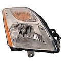 New CAPA Certified Standard Replacement Passenger Side Headlight Assembly, Without Smoked Lens