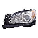 New CAPA Certified Standard Replacement Driver Side Headlight Assembly, Without HID