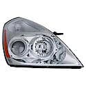 New CAPA Certified Standard Replacement Passenger Side Headlight Assembly, Without Fluted Lens