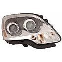 New Economy Replacement Passenger Side Halogen Headlight Assembly, 2008 2nd Design With Clear Lens