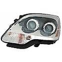 New Economy Replacement Driver Side Halogen Headlight Assembly, 2008 2nd Design With Clear Lens