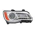 New CAPA Certified Standard Replacement Passenger Side Halogen Headlight Assembly, With Chrome Bezel