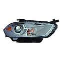 New CAPA Certified Standard Replacement Passenger Side Halogen Headlight Assembly, With Chrome Bezel